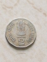1996 Indian 2 Rupees Coin Featuring Sardar Vallabhbhai Patel