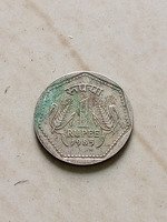 1985 Indian 1 Rupee Coin veryyyy rare copper coin heton mint