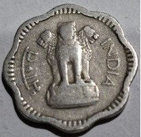 10 NAYE PAISE Coin 1957 India. - Image 2