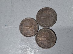 3 Coins of 1 NAYA PAISA 1959 BRONZE India