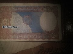 Vintage Indian 2 Rupees Banknote - Image 2