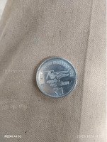 Indian 1 Rupee Coin - 75th Year of Independence Commemorative