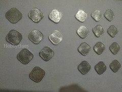Collection of Vintage Indian 5 Paise Coins (1984-1990)