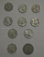 Set of Vintage Indian 10 Paise Coins (1984-1991) - Image 2