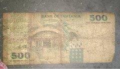 Vintage 500 Tanzanian Shillings Banknote - Image 2