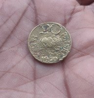 1970 Indian 20 Paise Coin