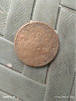 Old Copper Coin with Portrait
