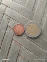 2019 US Penny and 2002 2 Euro Coin Set - Image 2