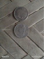 Set of 2 Old Indian Coins - 1 Rupee and 2 Rupees - Image 2