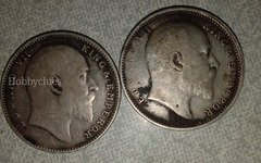 Two Vintage British India One Rupee Coins 1906 & 1907 - Image 2