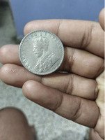 1912 One Rupee India Silver Coin - King George V - Image 2