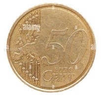 2002 German 50 Euro Cent Coin