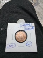 2001 Canadian 1 Cent Coin
