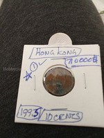 1995 Hong Kong 10 Cents Coin