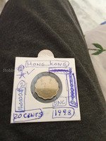 1998 Hong Kong 20 Cents Coin