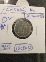 1988 Canada 10 Cents Coin