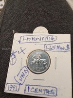 1991 Lithuania 1 Centas Coin