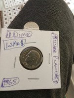 1965 Silver Plated US Dime Coin