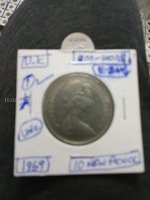1969 u.k. 10 New pence UNC.