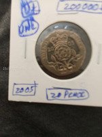 2005 UK 20 Pence Coin