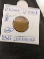 1969 France 10 Centimes Coin