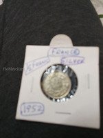 1952 Silver 1/2 Franco Coin