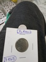 1965 French 1/2 Franc Coin
