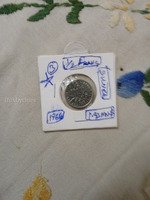 1966 French 1/2 Franc Coin
