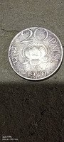 1970 India 20 Paise Coin