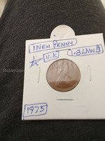 1975 UK New Penny Coin