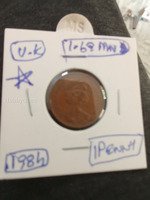 1984 UK 1 Penny Coin