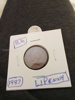 1987 UK 1 Penny Coin