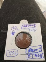 1992 u.k. 1 penny UNC.