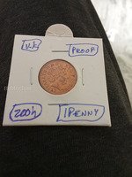 2004 UK 1 Penny Coin - Proof, V.K. Mint Mark