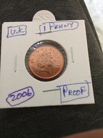 2006 UK 1 Penny Proof Coin