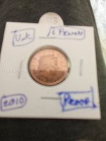 2010 u.k. 1 penny UNC.