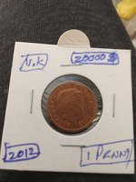 2012 UK 1 Penny Coin