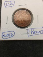 2013 UK 1 Penny Coin