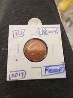 2017 UK 1 Penny Proof Coin