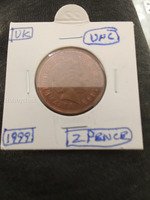 1999 UK 2 Pence Coin UNC