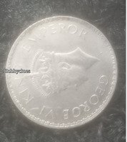 george vi king emperor one rupee coin 1944 silver coin 11.66gram