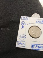 1992 UK 5 Pence Coin - UNC Condition