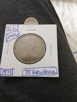 1971 UK 10 New Pence Coin UNC