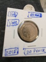 2015 UK 20 Pence Coin - UNC 69