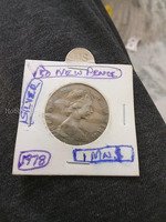 1978 Silver 50 New Pence Coin