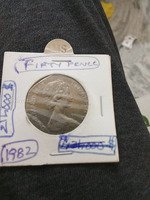 1982 British 50 Pence Coin
