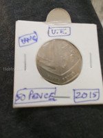 2015 UK 50 Pence Coin