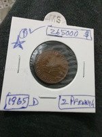 1965 D 2 Pfennig Coin