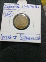 1979 Germany 5 Pfennig Coin - Uncirculated