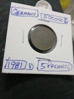 1981 D Germany 5 Pfennig Coin